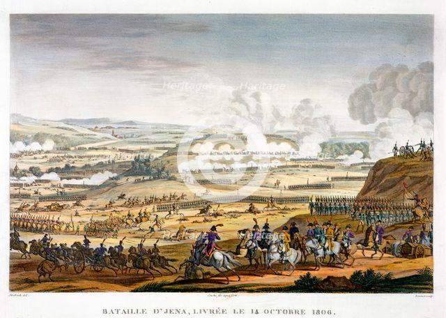 The Battle of Jena, Germany, 14th October 1806. Creator: Edme Bovinet.