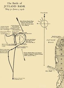 The Battle of Jutland Bank, May 31-June 1, 1916 (c1920). Creator: Unknown