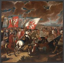 The Battle of Kalisz in 1706, between 1725-1750. Creator: Unknown