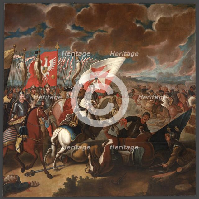 The Battle of Kalisz in 1706, between 1725-1750. Creator: Unknown.