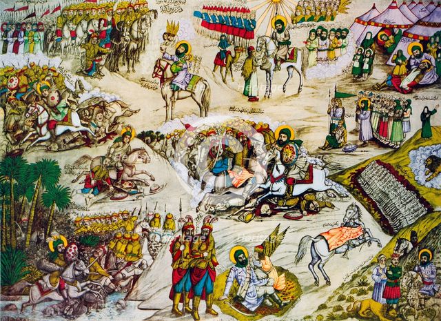 The Battle of Karbala. Artist: Anonymous  