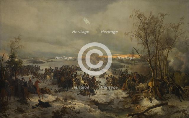 The Battle of Krasnoi (Krasny) on November 17, 1812, 1849. Artist: Hess, Peter von (1792–1871)