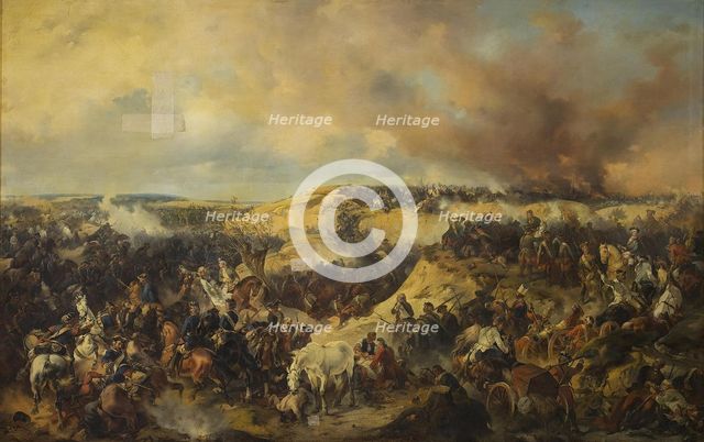 The Battle of Kunersdorf on August 12, 1759, 1848. Artist: Kotzebue, Alexander von (1815-1889)