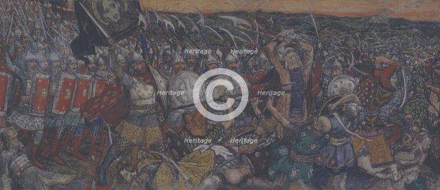 The Battle of Kulikovo on September 8, 1380.