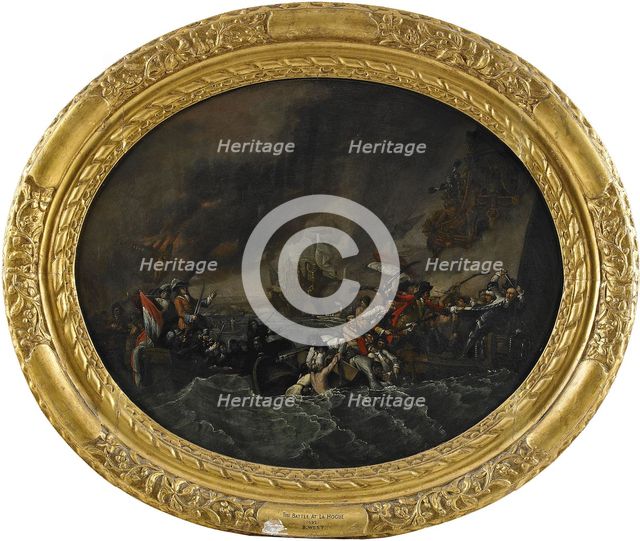 The Battle of La Hogue, 1820. Artist: West, Benjamin (1738-1820)