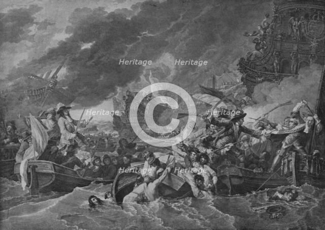'The Battle of La Hogue', c1781. Artist: Benjamin West.