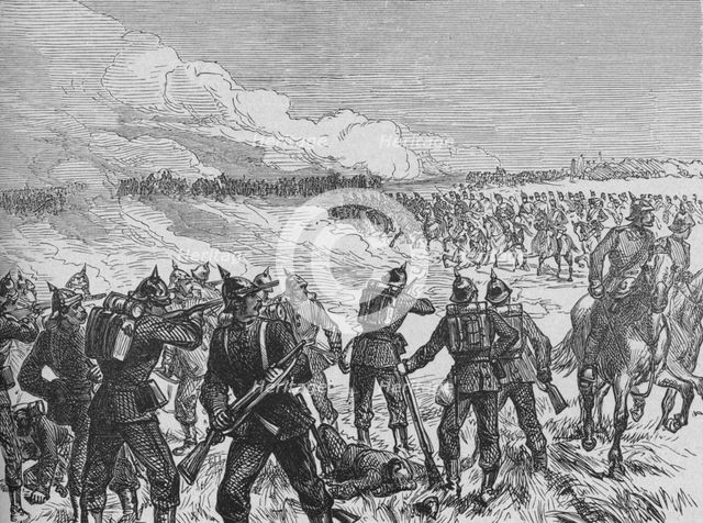 'The Battle of Langensalza', c1890. Artist: Unknown.