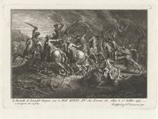 The battle of Lawfeld on 2nd July 1747, 1771. Creator: Benoist, Antoine (1632-1717)