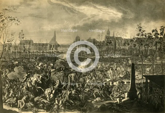 The Battle of Leipzig, 19 October 1813, (1921). Creator: Unknown.