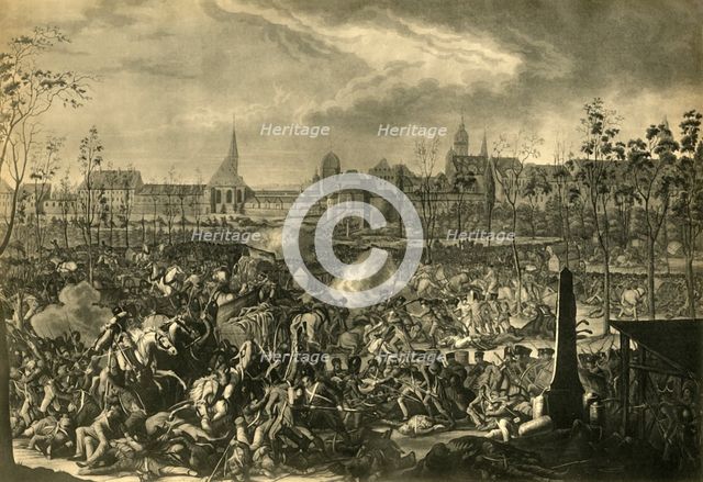 The Battle of Leipzig, 19 October 1813, (1921). Creator: Unknown.