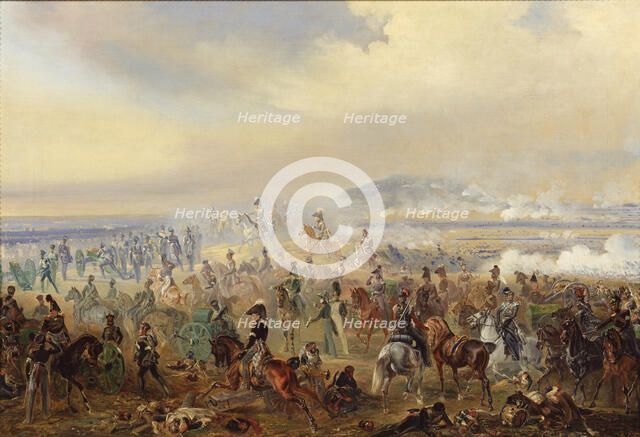 The Battle of Leipzig in October 1813, 1886. Artist: Willewalde, Gottfried (Bogdan Pavlovich) (1818-1903)