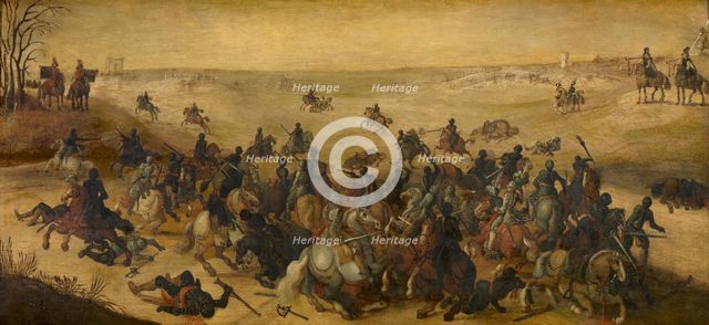 The Battle of Lekkerbeetje on 5 February 1600, 1601. Creator: Sebastian Vrancx.