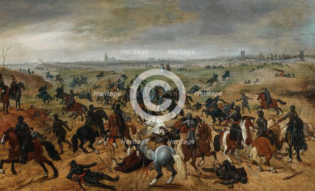 The Battle of Lekkerbeetje on 5 February 1600. Creator: Vrancx, Sebastiaen (1574-1647).