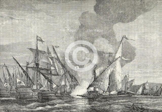 The Battle of Lepanto, 1571, (1893).  Creator: A. B..