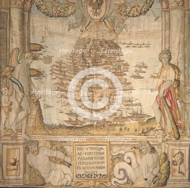 The Battle of Lepanto (Tapestry), 1591. Creator: Anonymous master.