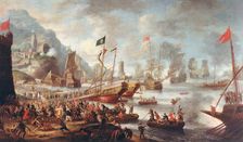 The Battle of Lepanto: The Victory, 1671. Creator: Peeters, Jan, the Elder (1624-1678)
