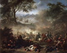 The Battle of Lesnaya 1717. Artist: Jean-Marc Nattier