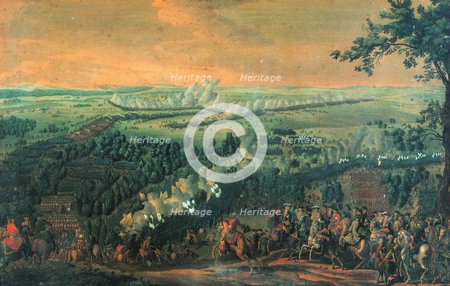 The Battle of Lesnaya, 1720s. Artist: Larmessin, Nicolas de (1684-1755)