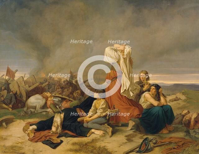 The Battle of Lipany on 30 May 1434, 1868. Creator: Ruben, Christian (1805-1875).