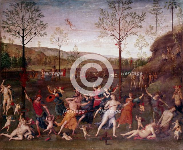 'The Battle of Love and Chastity', 1504-1523 Artist: Perugino