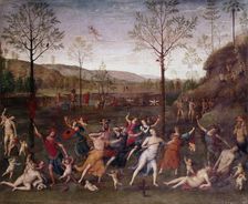 The Battle of Love and Chastity 1504-1523 Artist: Perugino