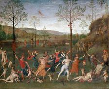 The Battle of Love and Chastity c1503-1523. Artist: Perugino