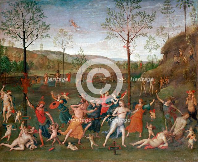 'The Battle of Love and Chastity', c1503-1523. Artist: Perugino