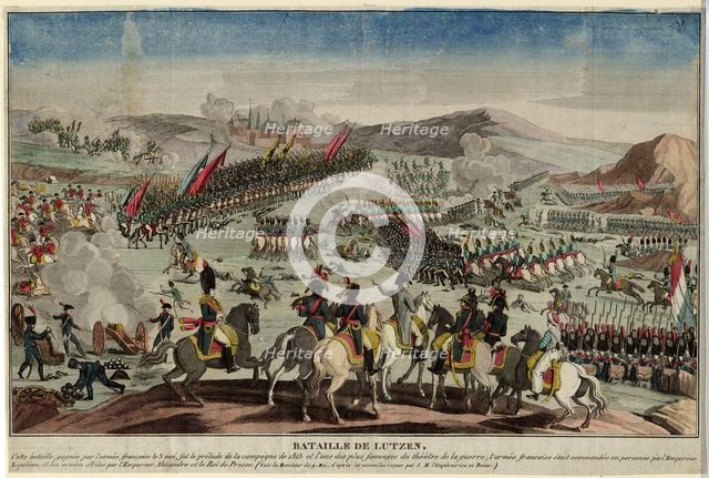 The Battle of Lützen, 1813. Artist: Anonymous  
