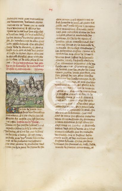 The Battle of Marathon; Miroir Historial, about 1475. Creator: Unknown.