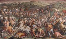 The Battle of Marciano in Val di Chiana, 1570-1571. Artist: Vasari, Giorgio (1511-1574)