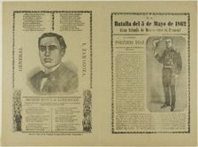 The Battle of May 5, 1862: The Great Triumph of Mexico over France!, 1888/1910. Creator: José Guadalupe Posada
