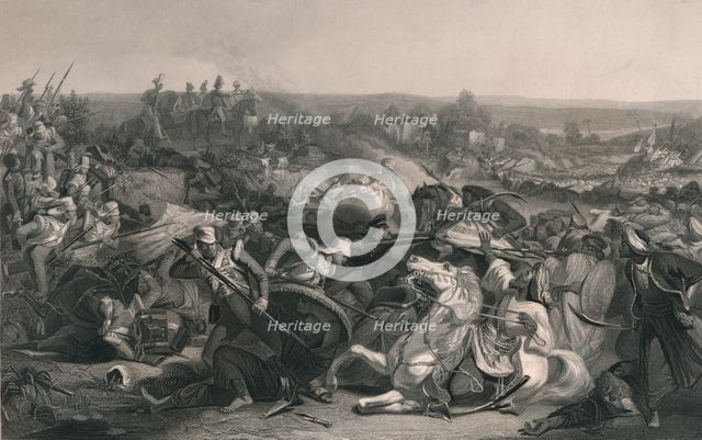 The Battle of Meeanee, 1843.  Creator: James Baylis Allen.