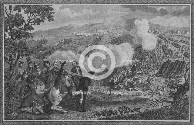 'The Battle of Minden, or Thornhausen, in Westphalia...1759', (1785).  Creator: John Goldar.