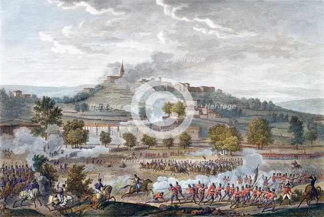 The Battle of Montebello and Casteggio, Italy, 20 Prairial, Year 8 (9 June 1800). Creator: Jean Duplessis-Bertaux.