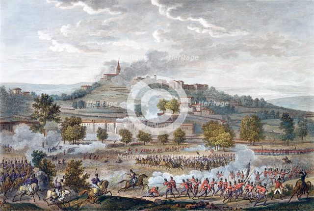 The Battle of Montebello and Casteggio, Italy, 20 Prairial, Year 8 (9 June 1800). Creator: Jean Duplessis-Bertaux.