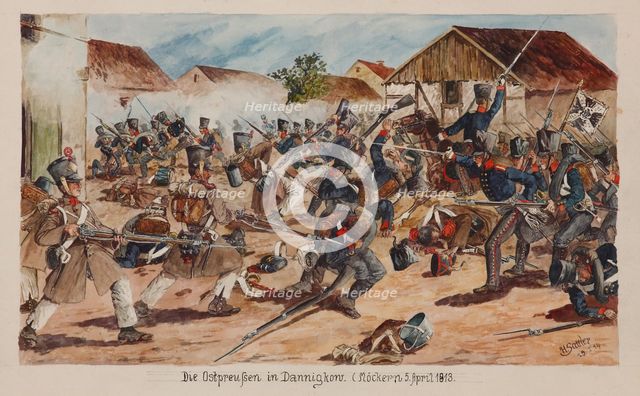 The Battle of Möckern on April 5, 1813.