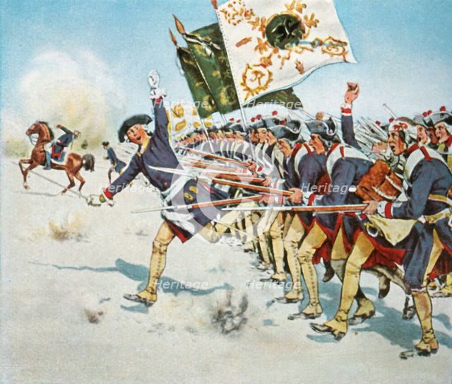 The battle of Mollwitz, 11 April 1741, (1936). Creator: Unknown.