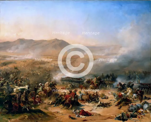 The Battle of Mount Tabor on 16 April 1799, 1837. Creator: Philippoteaux, Henri Félix Emmanuel (1815-1884).