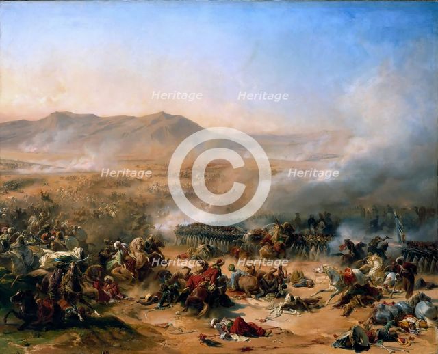 The Battle of Mount Tabor on 16 April 1799, 1837. Creator: Philippoteaux, Henri Félix Emmanuel (1815-1884).
