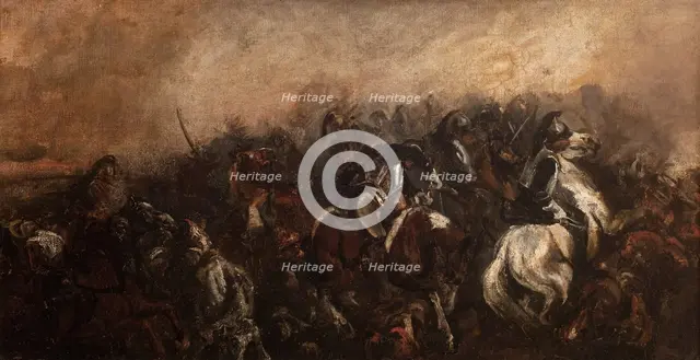 The Battle of Mozhaisk 1812, between 1835-1840, around 1840. Creator: Piotr Michalowski.