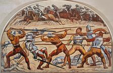 The Battle of Murten. Study, 1917