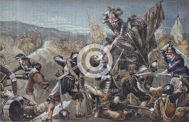 'The Battle of Naseby', 14 June 1645, (c1880). Creator: Unknown.