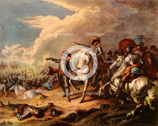 'The Battle of Naseby, 1645', 1727, (1944).  Creator: Dupuis.