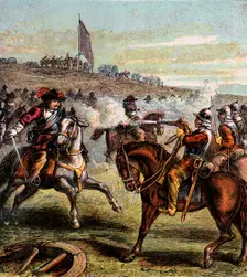The Battle Of Naseby, 1645 (c1850). Creator: Unknown