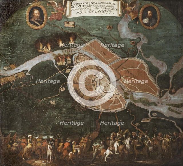 The battle of Novgorod, 1611, 1698.