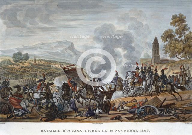 'The Battle of Occana, 19 November 1809'. Artist: Francois Pigeot