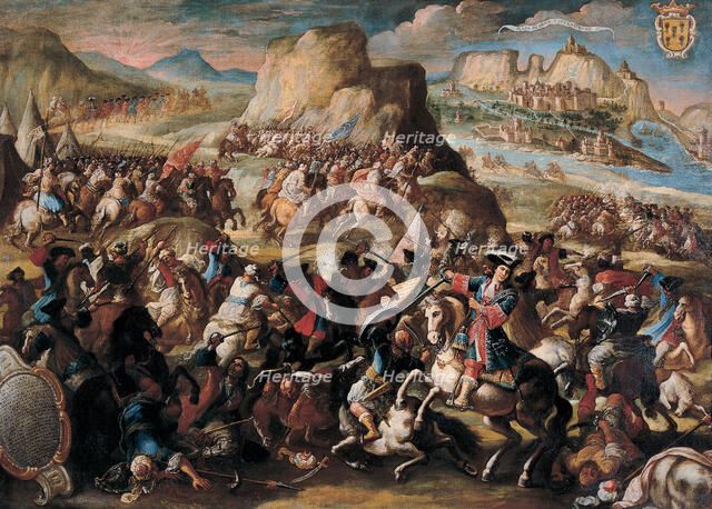 The Battle of Oran, 1699. Artist: Palomino de Castro y Velasco, Acisclo Antonio (1655-1726)