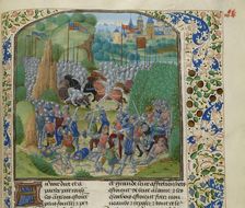 The Battle of Otterburn on August 1388, ca 1470-1475. Creator: Anonymous
