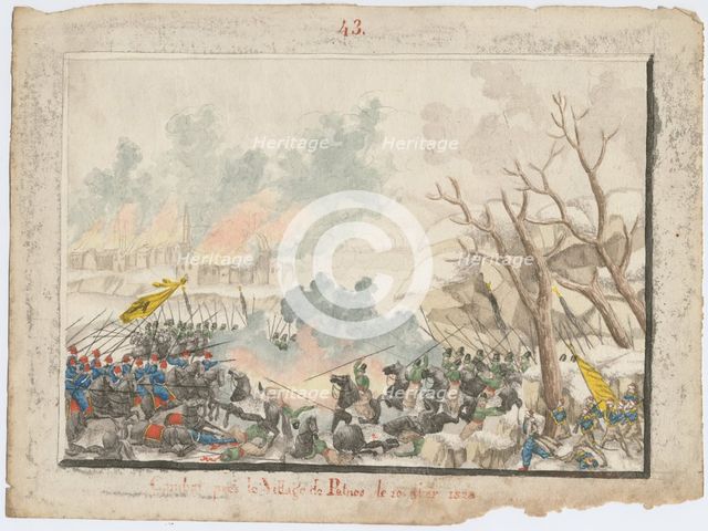 The Battle of Patnos on October 1828, 1829. Artist: Anonymous  