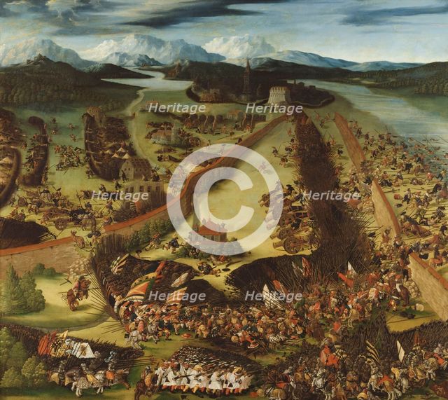 The Battle of Pavia, 1529. Creator: Heller, Rupert (active ca. 1530).
